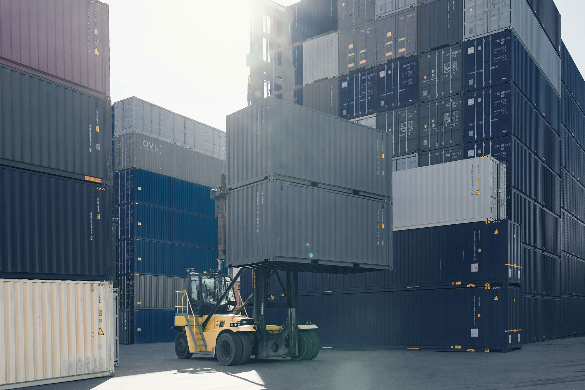 Unitainer Leasing – Container Depot in Hamburg, Germany.
